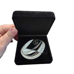 Cadillac Owner's Medallion Grill Badge 9  Used with some cosmetic damage as seen